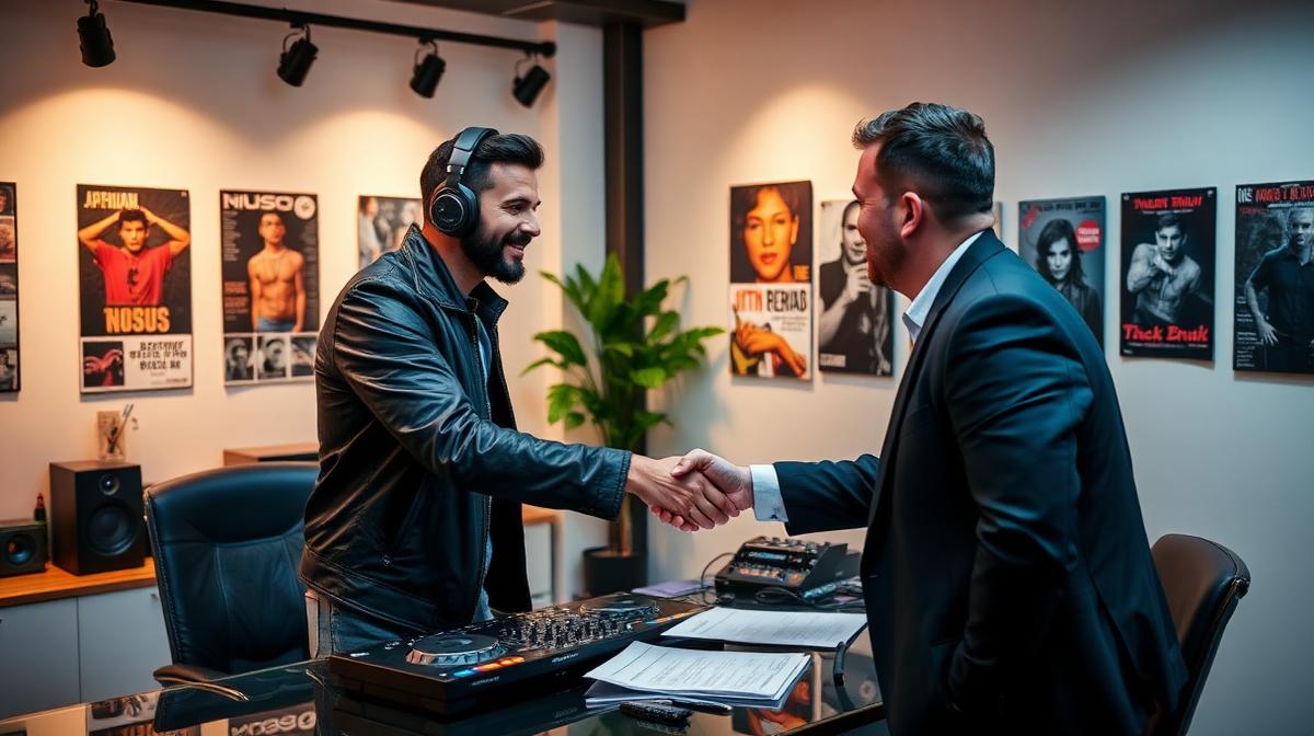 Cover image for the article "How to Find a DJ Manager: A Step-by-Step Guide" — career