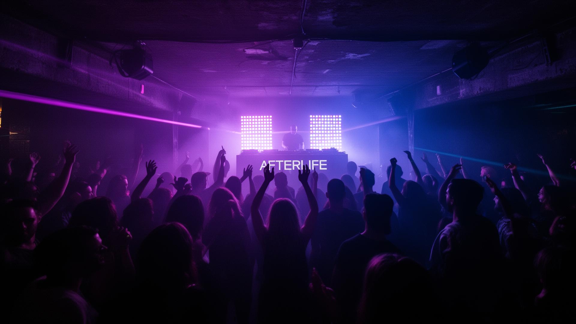 Crowd at a club night during a DJ competition