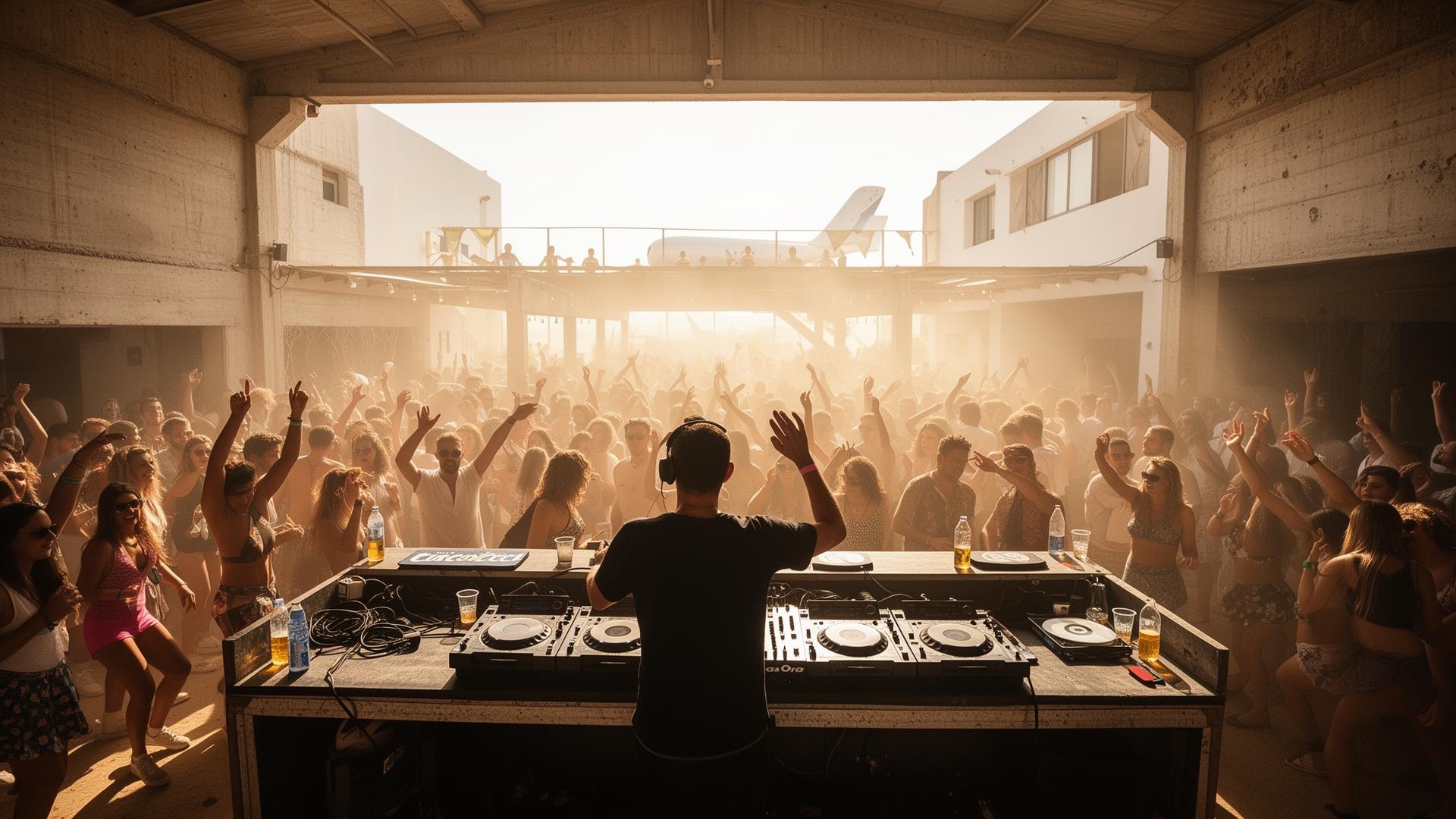 DJ playing a set